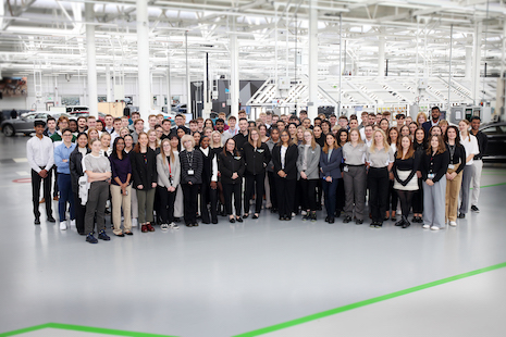 Bentley Motors trainees in 2023. Image credit: Bentley Motors
