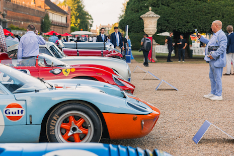 Cars arrayed at a Concours of Elegance edition at Hampton Court Palace. Image credit: Concours of Elegance