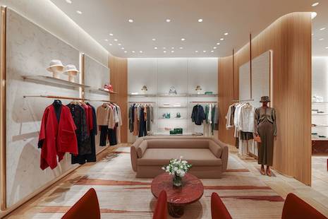 Ready-to-wear women's section in the Loro Piana store in Dubai Mall. Image credit: ©ARR