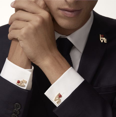The growing popularity of shirts with French cuffs and ecommerce transactions for jewelry and accessories bookends a drop in sales of men's ties. Cufflinks benefit from this trend as men still desire to accessorize and personalize their look. Seen here: Love Motif Cartier cufflinks, price $9,400. Image: Cartier
