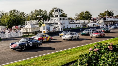 The Fordwater Trophy ran on sustainable fuel at the 2023 Goodwood Revival. Image: Goodwood
