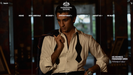 Indian billionaire Mukesh Ambani is backing the Raghavendra Rathore menswear brand, targeting consumers looking for both Western and traditional bespoke clothing and accessories. The Indian royal model here is the young Maharaja Padmanabh Singh of Jaipur. Image: Raghavendra Rathore