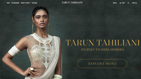 Mumbai-based Tarun Tahiliani is one of India's best known fashion designers, specializing in highly elaborate outfits that emphasize India's culture and craftsmanship. Image: Tarun Tahiliani