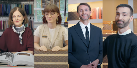The faces behind Louis Vuitton's iconic Courrier Lozine 110 trunk share their expertise and enthusiasm for the product, from design to craftsmanship to retail and storytelling. Image: LVMH