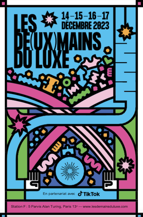 Poster for Les De(ux)mains du Luxe Dec. 14-17 in Paris