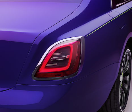 Rolls-Royce Ghost's rear headlamps. Image: Rolls-Royce Motor Cars