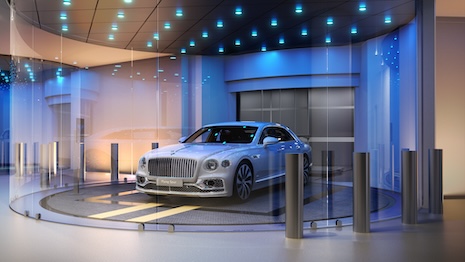 Rendering of Bentley Residences Miami lift for cars to individual apartments. Image: Bentley Motors