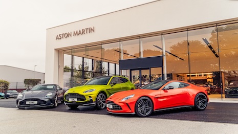 Aston Martin Leeds showroom from the exterior. Image credit: Aston Martin Lagonda