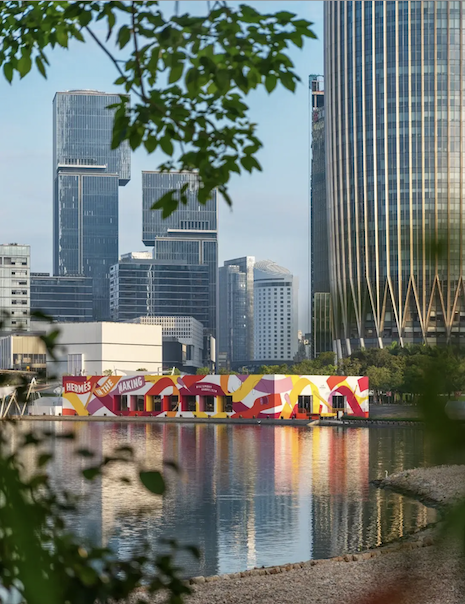 The “Hermès in the Making” exhibition was unveiled in Shenzhen this May. Image credit: Hermès